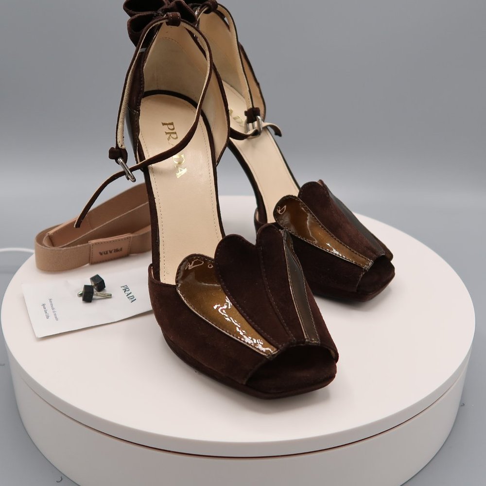 Prada Fan Ruffle Heels - Picture 5 of 10